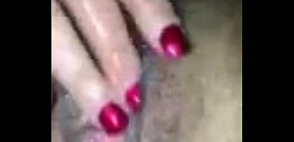  Florence Dixon spreading wide and fingering a hairy dripping pussy